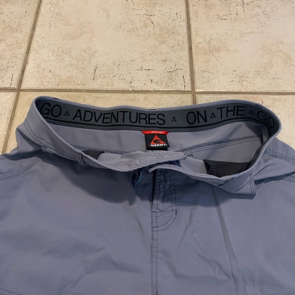 💜 Gerry Men's Grey/Blue Cargo Shorts - Size 38 - Picture 2 of 9